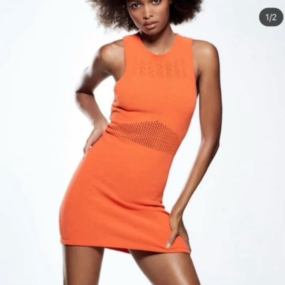 Zara knit mini dress